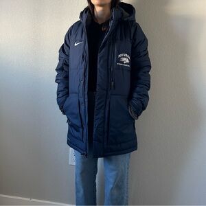 Blue Nike UNR Basketball Parka